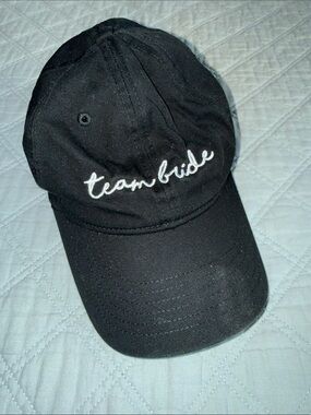 Black "team bride" Embroidered Baseball Cap